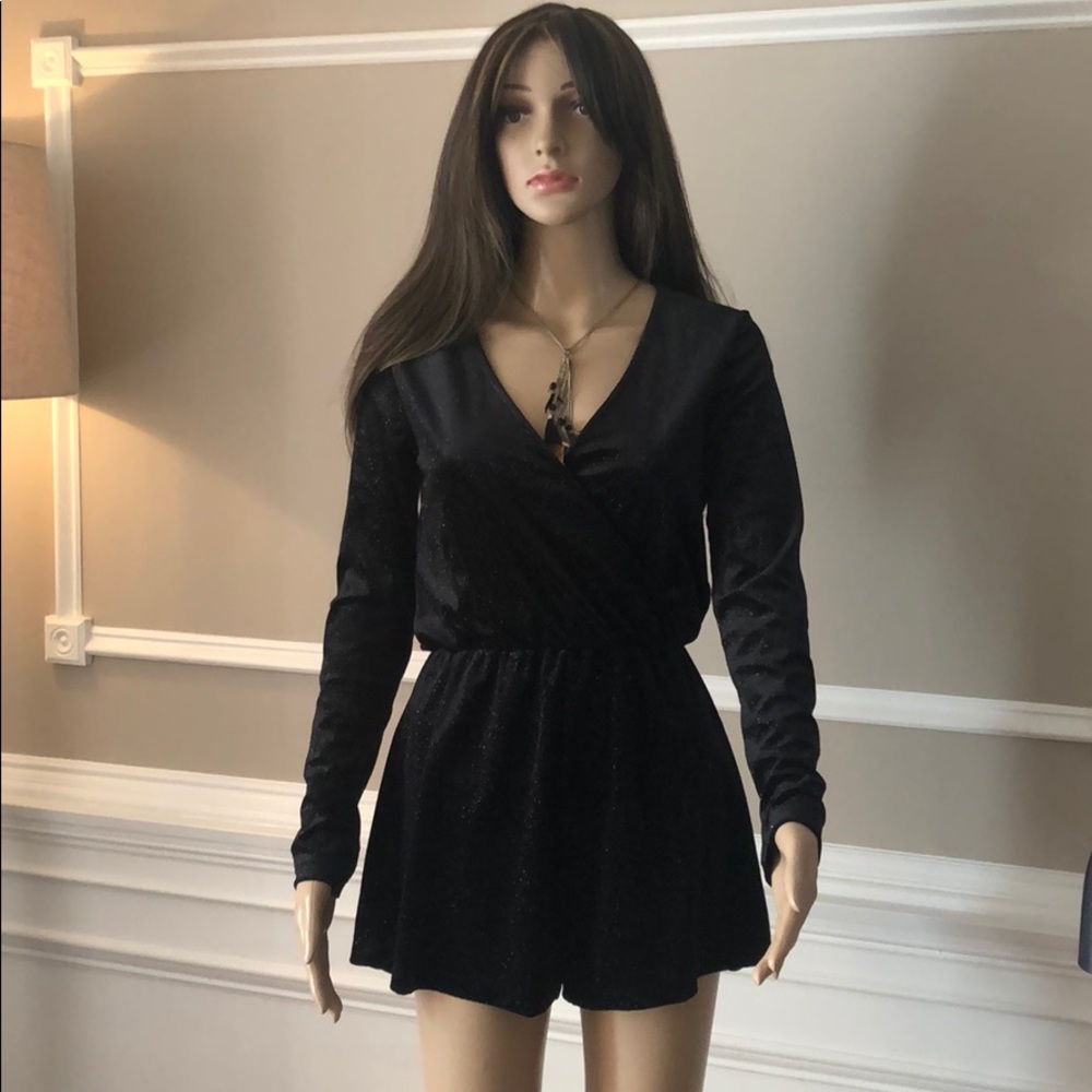 Sparkly Black Romper